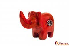 Soška slona červená (spirála)